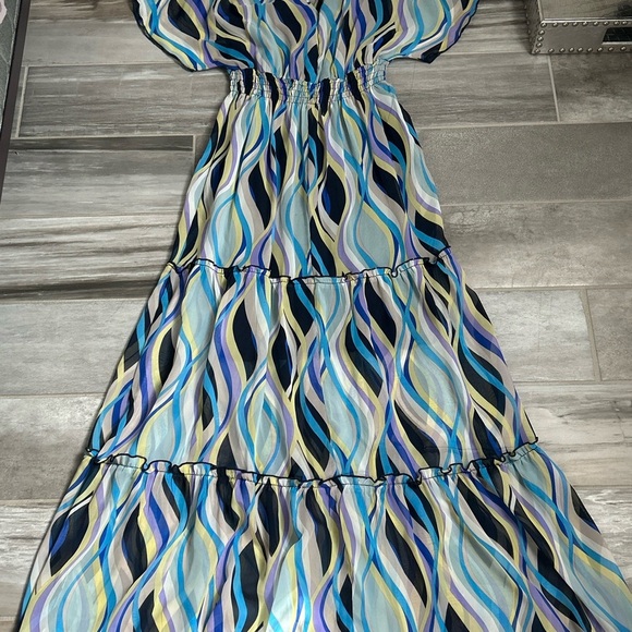 Kate and Lily | Tiered Patterned Maxi Dress - Picture 7 of 9